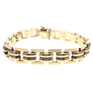 8 karaat Bismarck schakel armband