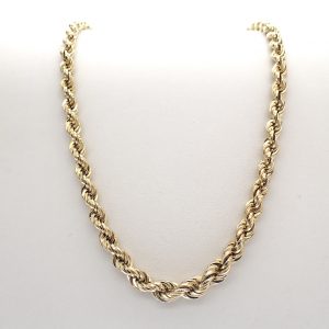 gouden gedraaide collier
