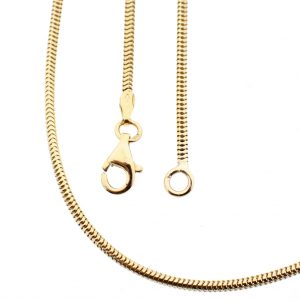 Gouden slangenschakel ketting