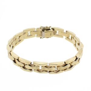 8 karaat Bismarck schakel armband