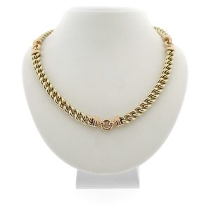 robuuste gouden dames collier