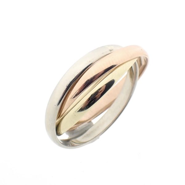 14 karaat trinity tricolor ring