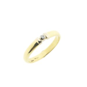 8 karaat solitair ring met diamant
